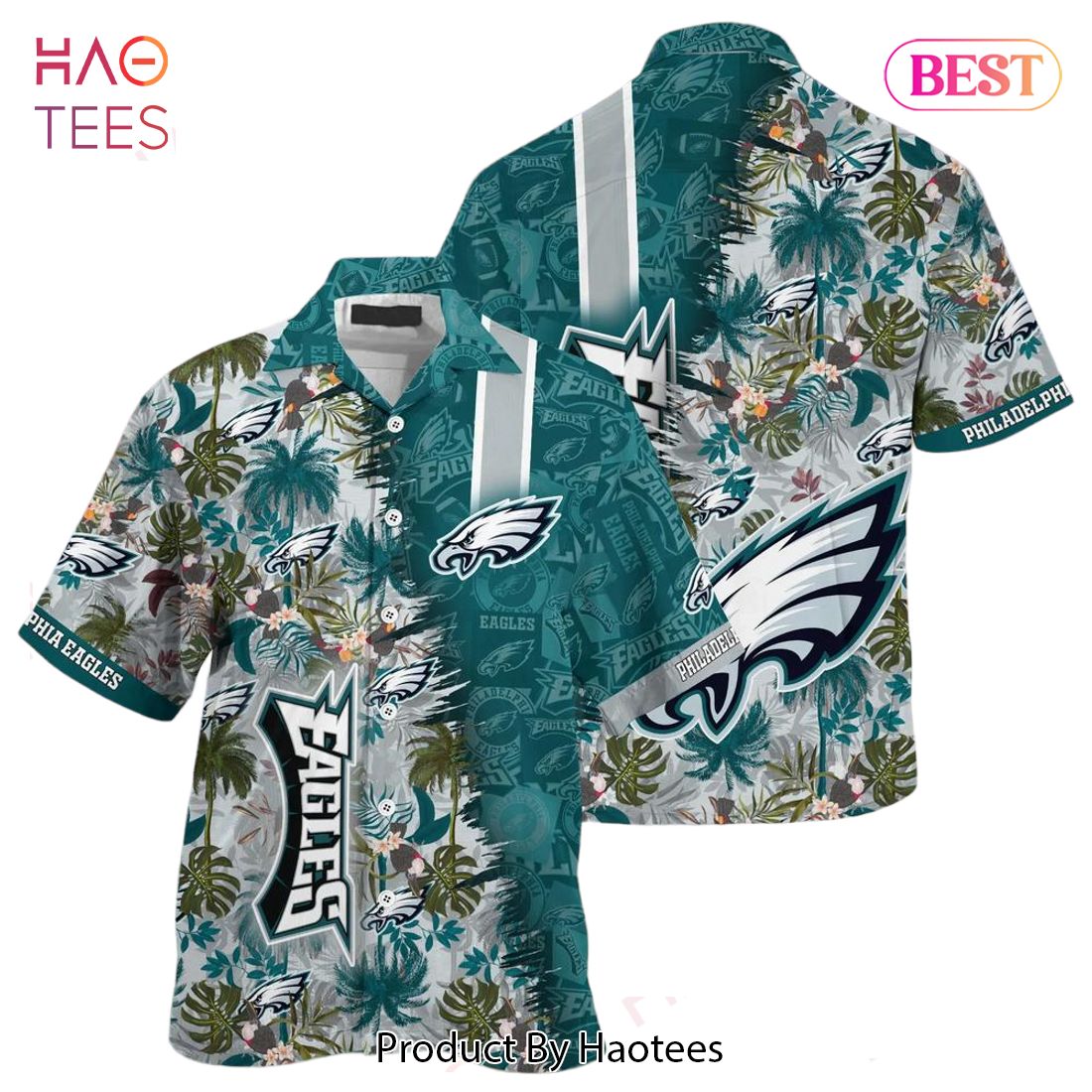 philadelphia eagles button down shirt