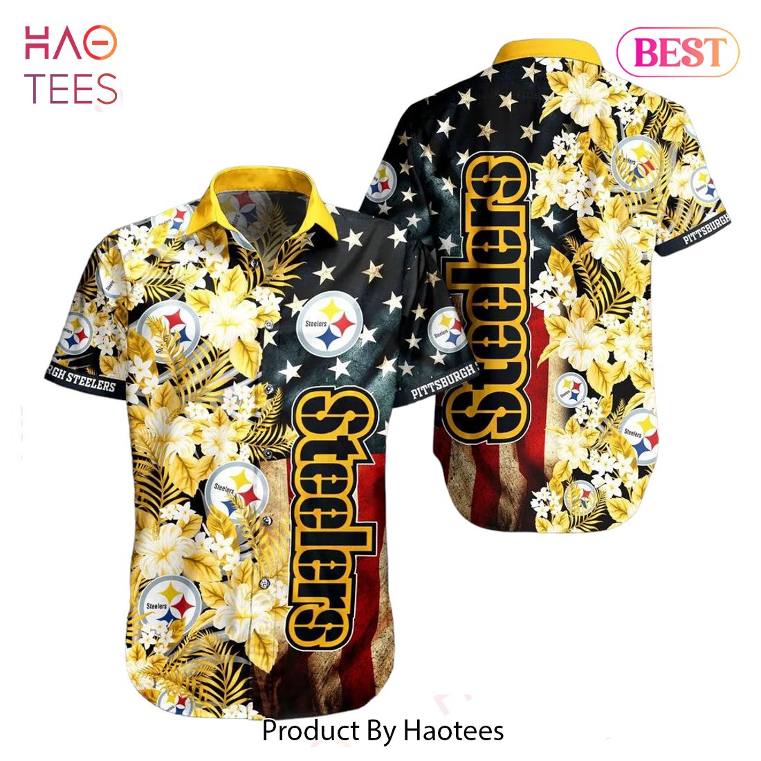 Pittsburgh Steelers NFL Style 6 Summer 3D Hawaiian Shirt And