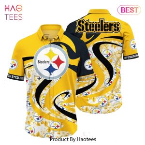 BEST Pittsburgh Steelers NFL Hawaii Shirt Tropical Pattern Graphic This Summer Gift For Fan NFL Hot Trend 2023