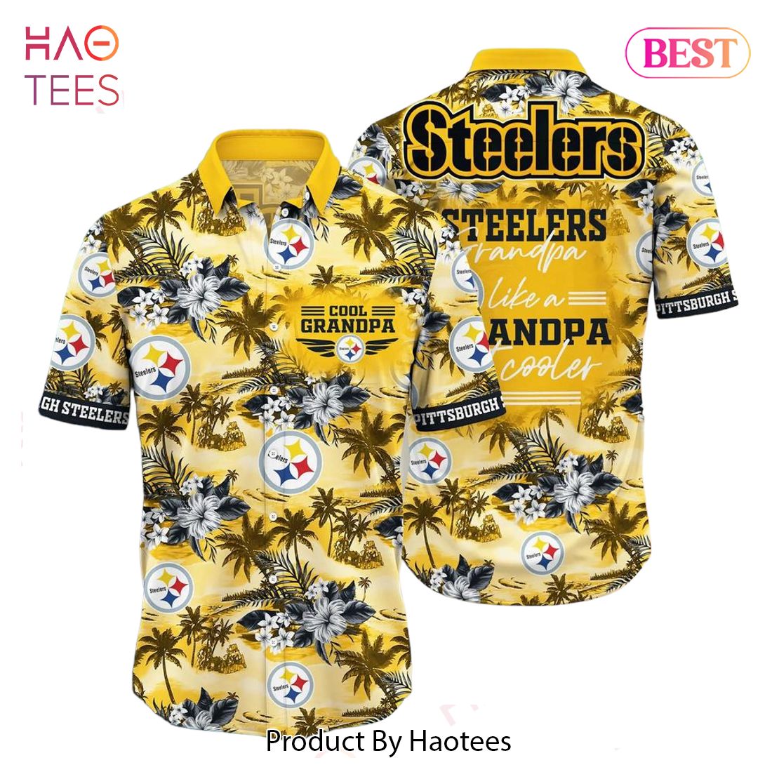 BEST Pittsburgh Steelers NFL Hawaiian Shirt For Grandparent New Trending Beach Shirt Hot Trend 2023 BEST Pittsburgh Steelers NFL Hawaiian Shirt For Grandparent New Trending Beach Shirt Hot Trend 2023