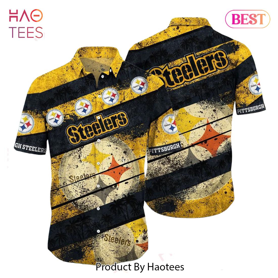 BEST Pittsburgh Steelers NFL Hawaiian Shirt Graphic Tropical Pattern Short Sleeve Summer For Fans Hot Trend 2023 BEST Pittsburgh Steelers NFL Hawaiian Shirt Graphic Tropical Pattern Short Sleeve Summer For Fans Hot Trend 2023