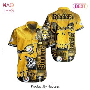 BEST Pittsburgh Steelers NFL Hawaiian Shirt Skull Printed 3D New Trend Summer For Fans Hot Trend 2023