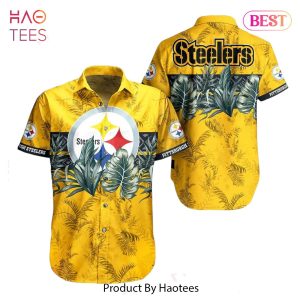 BEST Pittsburgh Steelers NFL Hawaiian Shirt Tropical Pattern Graphic Gift For Fan NFL Enthusiast Hot Trend 2023