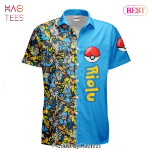 BEST Riolu Hawaiian Shirts Custom Anime Merch Clothes for Men Women Hot Trend 2023
