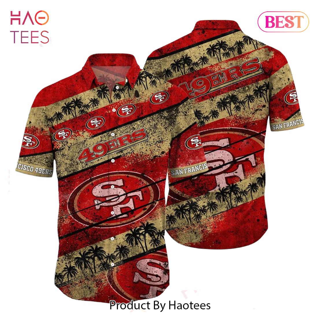 BEST San Francisco 49ers NFL Hawaiian Shirt Graphic Tropical Pattern Short Sleeve Summer For Fans Hot Trend 2023 BEST San Francisco 49ers NFL Hawaiian Shirt Graphic Tropical Pattern Short Sleeve Summer For Fans Hot Trend 2023