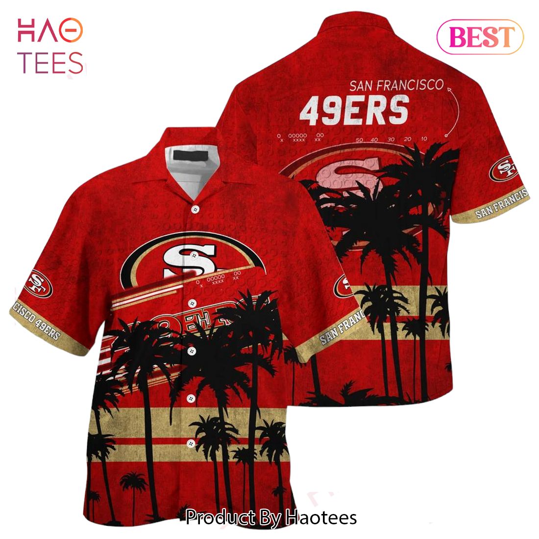 San Francisco 49Ers Logo Football Summer Vacation Hawaiian Shirt - Hot Sale  2023