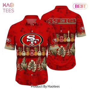 BEST San Francisco 49ers NFL Hawaiian Shirt Tropical Pattern Graphic Trends Summer Gift For Fan NFL Hot Trend 2023