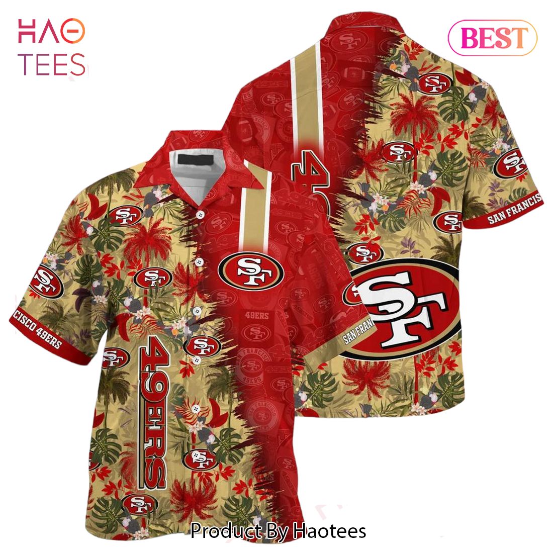 San Francisco 49Ers Logo Football Summer Vacation Hawaiian Shirt - Hot Sale  2023