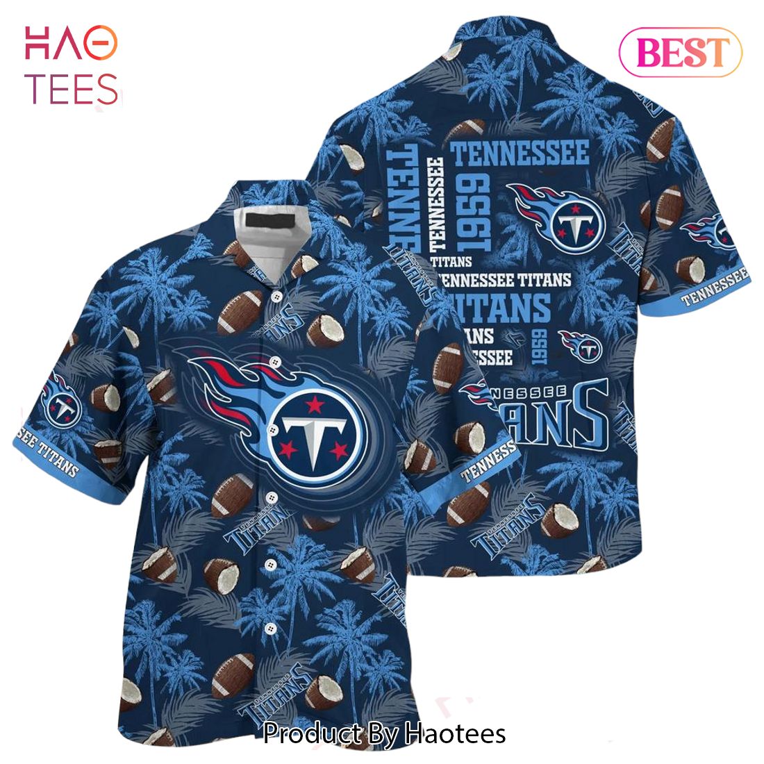 Tennessee Titans & Snoopy Hawaiian Shirt - Hot Sale 2023