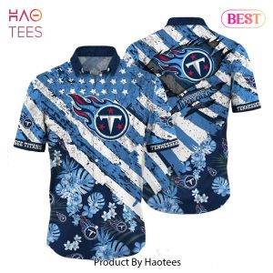 BEST Tennessee Titans NFL Hawaiian Shirt Floral Print American Flag Beach Shirt Short Style Summer Hot Trend 2023