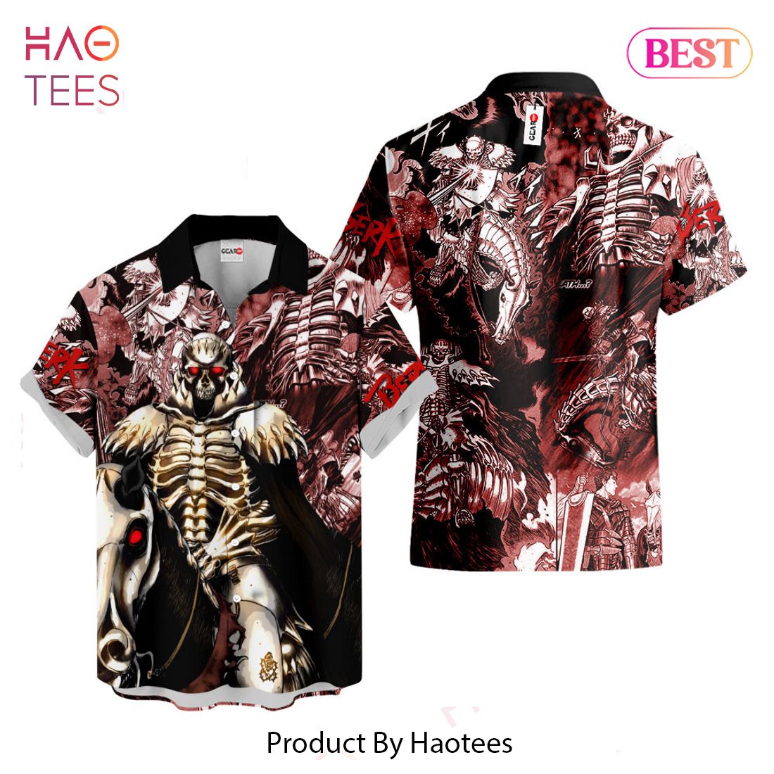 BEST The Skull Knight Hawaiian Shirts Berserk Custom Anime Clothes for Men Women Hot Trend 2023 BEST The Skull Knight Hawaiian Shirts Berserk Custom Anime Clothes for Men Women Hot Trend 2023