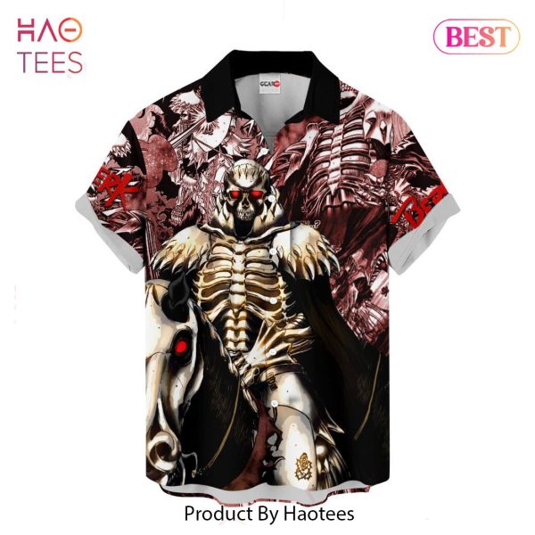 BEST The Skull Knight Hawaiian Shirts Berserk Custom Anime Clothes for Men Women Hot Trend 2023