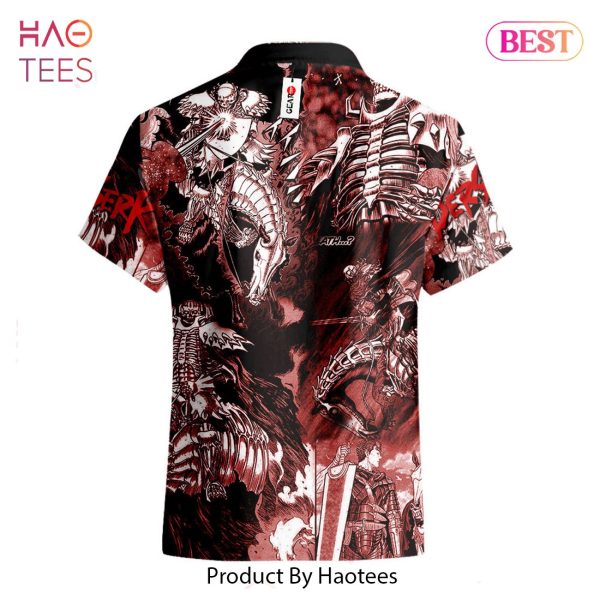 BEST The Skull Knight Hawaiian Shirts Berserk Custom Anime Clothes for Men Women Hot Trend 2023