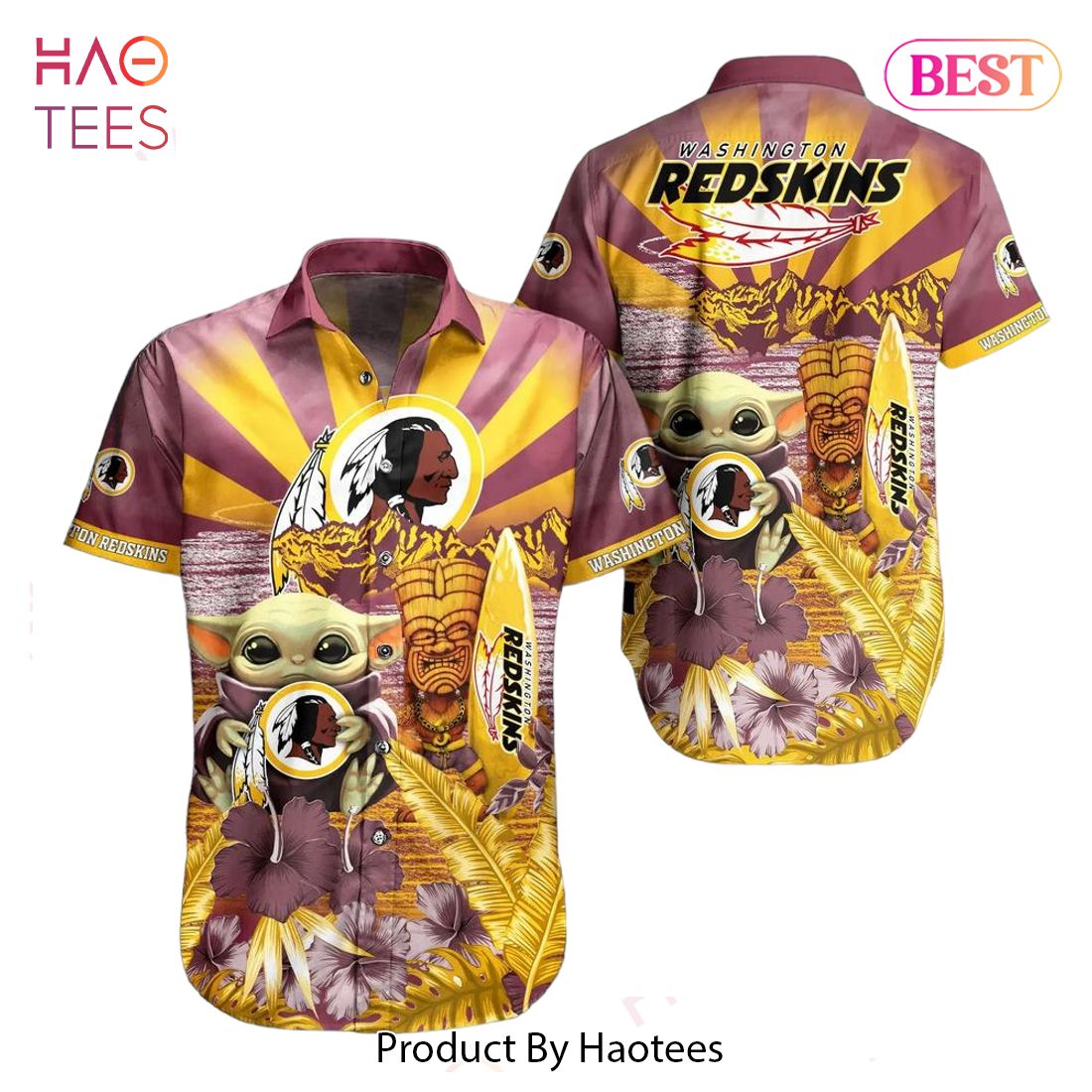 BEST Washington Redskins NFL Baby Yoda Hawaiian Shirt Style Summer Trending For Men Women Hot Trend 2023 BEST Washington Redskins NFL Baby Yoda Hawaiian Shirt Style Summer Trending For Men Women Hot Trend 2023