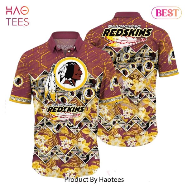 BEST Washington Redskins NFL Hawaiian Shirt Graphic Tropical Pattern 3D Printed Beach Shirt Summer Gift For Fan Hot Trend 2023