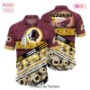 BEST Washington Redskins NFL Summer Hawaiian Shirt Floral Pattern Graphic For Football NFL Enthusiast Hot Trend 2023