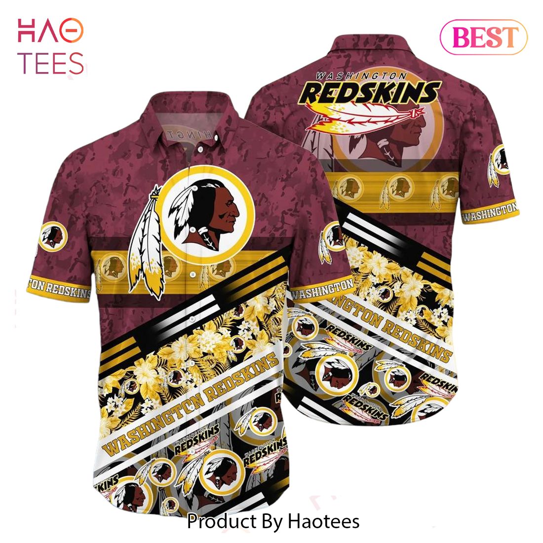 Washington Redskins NFL Summer Customized Hawaiian Shirt