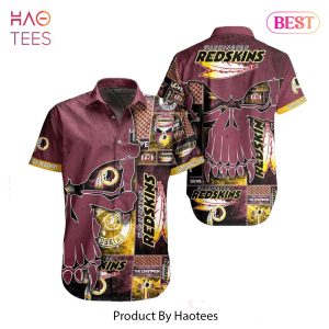 BEST Washington Redskins NFL Hawaiian Shirt Skull Printed 3D New Trend Summer For Fans Hot Trend 2023