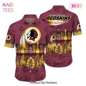 BEST Washington Redskins NFL Hawaiian Shirt Tropical Pattern Graphic Trends Summer Gift For Fan NFL Hot Trend 2023