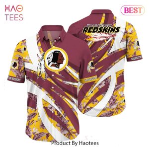BEST Washington Redskins NFL Hawaiian Shirt Tropical Pattern New Trend Summer For Sports Football Fans Hot Trend 2023