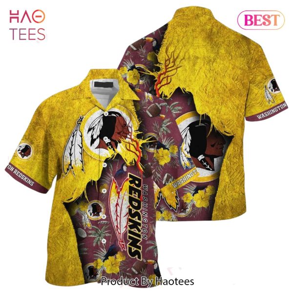 BEST Washington Redskins NFL Hawaiian Shirt Tropical Print Sumer Gift For Fans Hot Trend 2023