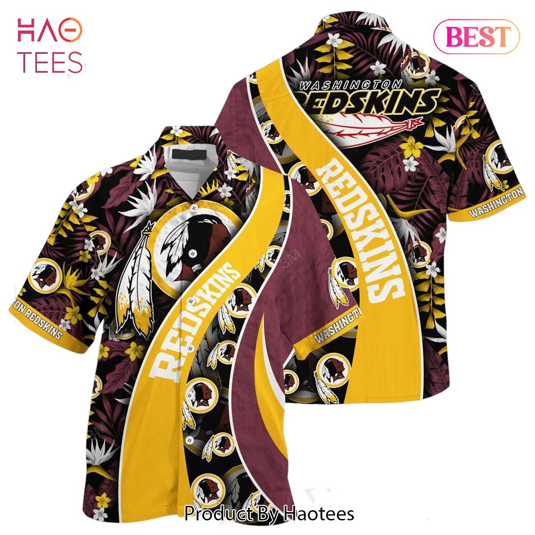 BEST Washington Redskins NFL Hawaiian Shirt With Tropical Pattern For Your Loved Ones Hot Trend 2023 BEST Washington Redskins NFL Hawaiian Shirt With Tropical Pattern For Your Loved Ones Hot Trend 2023