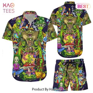 THE BEST Ailen Hawaiian Shirt Hippies Native Aliens Mushrooms Funny Hawaii Shirt Hawaii Gifts For Him