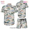 THE BEST Airplan Hawaiian Shirt Flying Plane With Flower Button Down ShirtSummer Holiday Gift