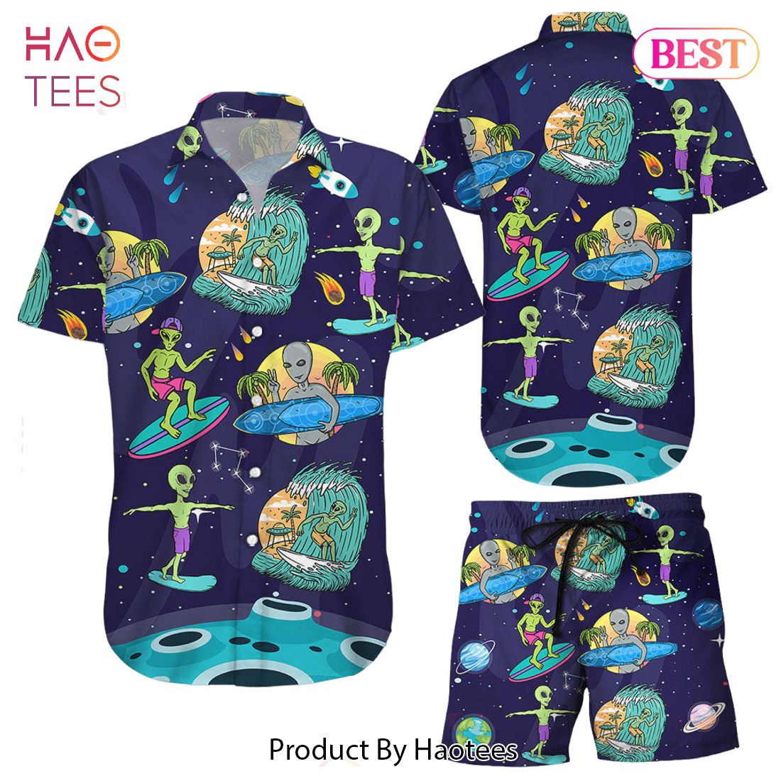 THE BEST Alien Hawaiian Shirt Alien Surfing Beach Summer Aloha Hawaii Shirt Surfing Gifts For Dad THE BEST Alien Hawaiian Shirt Alien Surfing Beach Summer Aloha Hawaii Shirt Surfing Gifts For Dad