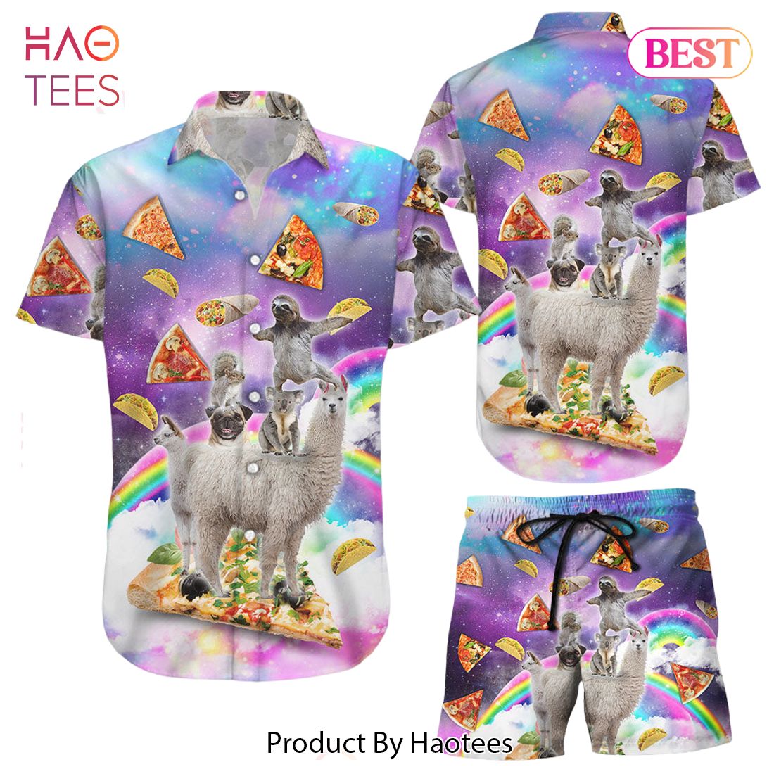 THE BEST Animal Hawaiian Shirt Alpaca Bulldog Sloth Kuala Squirrel Rainbow With Pizza Great Gifts For Animal Lovers THE BEST Animal Hawaiian Shirt Alpaca Bulldog Sloth Kuala Squirrel Rainbow With Pizza Great Gifts For Animal Lovers