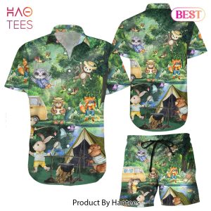 THE BEST Animal Hawaiian Shirt Camping Forests Animals Summer Hawaii Shirt Camping Gifts For Women