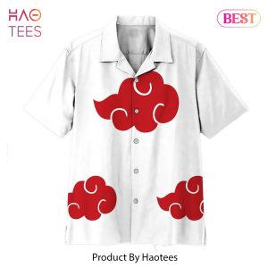 THE BEST Anime Naruto Shippuden White Akatsuki Custom Hawaii Shirt Anime Shirt for Men Women