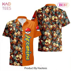 THE BEST Arcanine Hawaiian Shirts Custom Anime Merch Clothes for Men Women