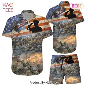 THE BEST Army Hawaiian Shirt USA Independent Day Veteran Hawaii Shirt Patriotic Gifts For Veterans