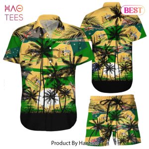 THE BEST Australia Coconut Pattern Hawaiian Soccer Team World Cup 2022 Qatar Champions Football Gift Fans World Cup 3D Hawaiian Shirt