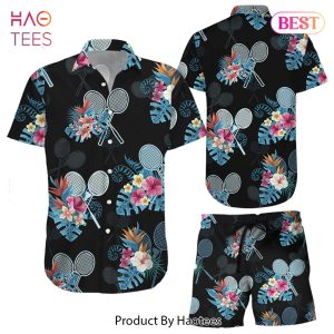 THE BEST Badminton Shirt Design Badminton Tropical Pattern Hawaiian Shirt Badminton Related Gifts