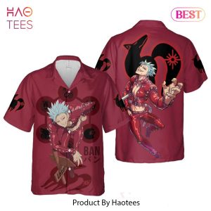 THE BEST Ban The Fox Sin of Greed Hawaiian Shirt The Seven Deadly Sins Anime Shirt for Men Women