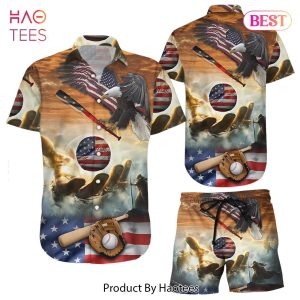 THE BEST Baseball Hawaiian Shirt 4th Of July Eagle USA Independent Day Baseball Hawaii Shirt Best Baseball Gifts