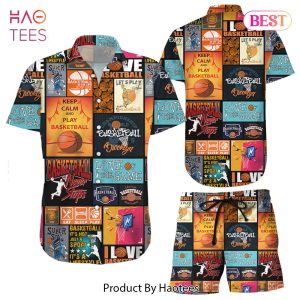 THE BEST Basketball Hawaiian Shirt Keep Calm And Play Basketball Hawaii Shirt Basketball Gift Ideas