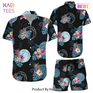 THE BEST Basketball Shirt Basketball Tropical Pattern Hawaiian Shirt Basketball Gift Ideas For Guys