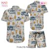 THE BEST Beer Hawaiian Shirt Beer Flowers Vintage Map Button Down Shirts Summer Holiday Gift