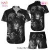 THE BEST Black Lion Shirt Roaring Lion Black and White Hawaiian Shirts Gift For Lion Lovers