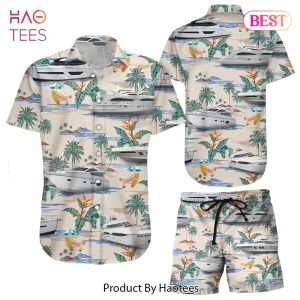 THE BEST Boat Hawaiian Shirt Tropical Sailing Boat On The Beach Hawaii Shirt Hawaii Themed Gifts
