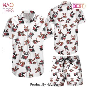 THE BEST Boston Terrier Hawaiian Shirt Cute Boston Terrier Dog Hawaii Shirt Dog Themed Gift Ideas