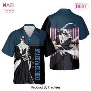 THE BEST Byakuya Kuchiki Hawaiian Shirt Bleach Anime Shirt for Men Women