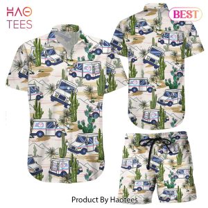 THE BEST Cactus Hawaiian Shirt Postal Worker Trucks Desert Hawaii Shirt Good Gifts For Postal Workers