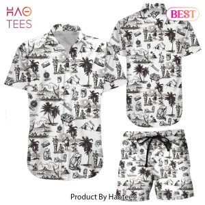 THE BEST Camping Hawaiian Shirt Camping Picnic Art Print Button Down Shirts Summer Holiday Presents
