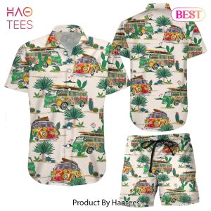 THE BEST Camping Hawaiian Shirt Hippie Vans Trip Cactus Tropical Hawaii Shirt Best Gift For Summer Camp