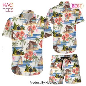 THE BEST Camping Hawaiian Shirt House By The Sea With Hibiscus Hawaii Shirt Hawaii Gift Ideas