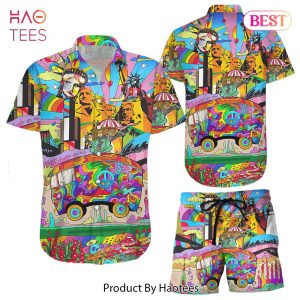 THE BEST Car Hawaiian Shirt Colorful Liberties Hippie Car Feeling Groovy Hawaiian Aloha Hawaii Shirt Hawaii Gifts